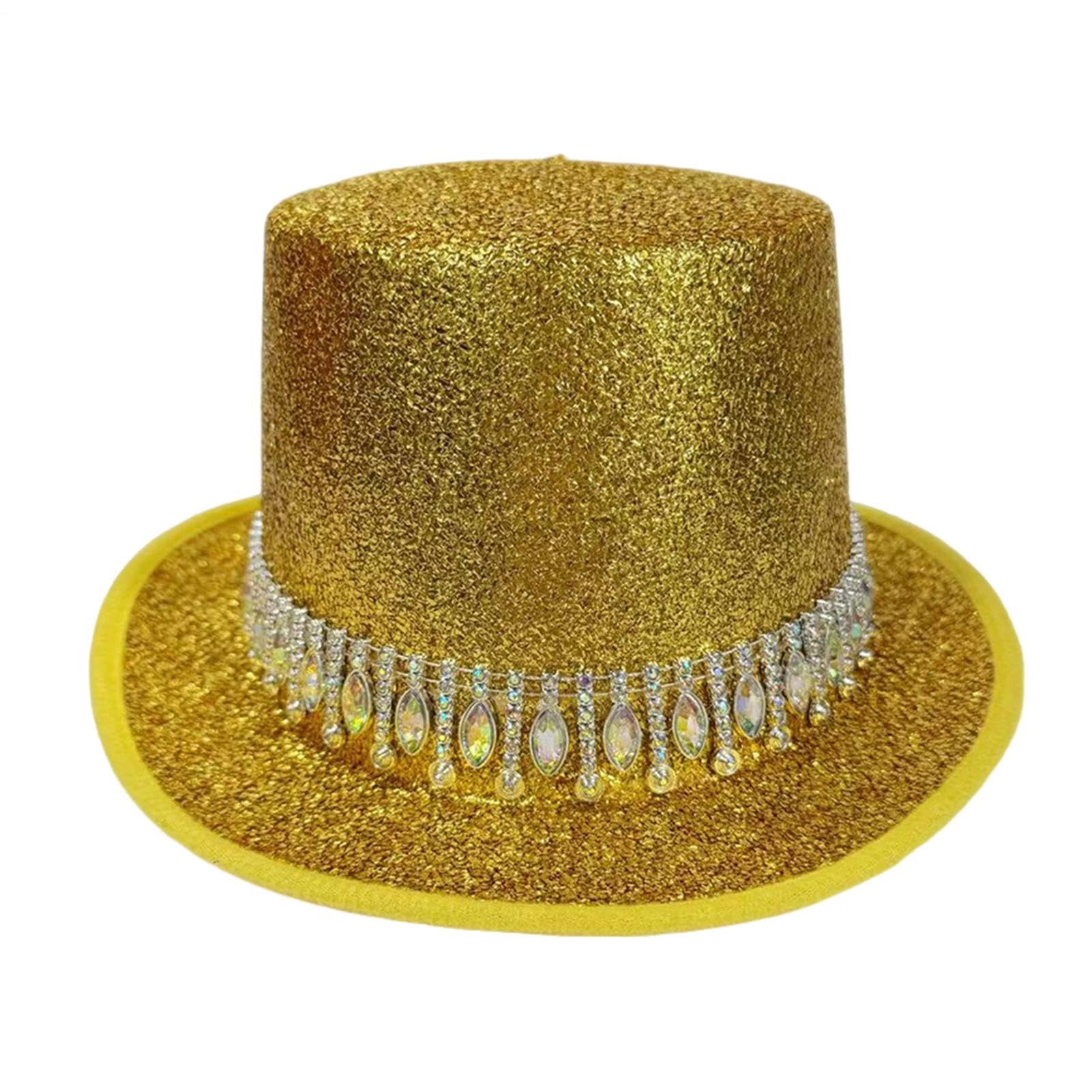 Chapeau haut-de-forme de prestige orné de strass pour gala et bal - 8