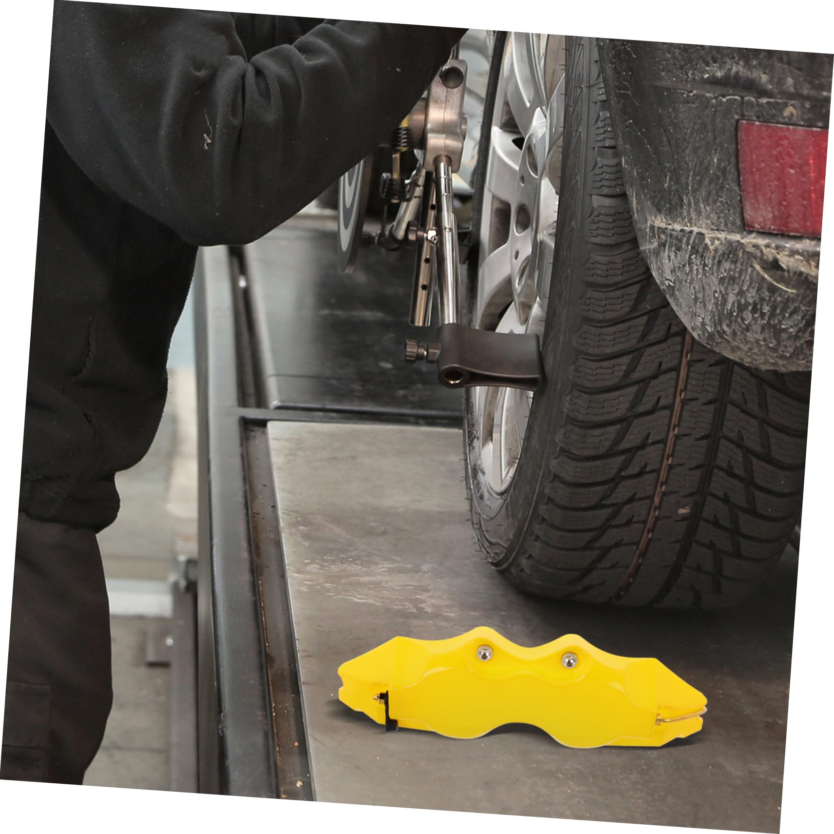 ABOOFAN Set 2 Copri Pinze Freni Gialli in Abs Stile 3d per Copertura Pinza Freno Anteriore e Posteriore Compatibili Ampia Installazione Facile per Auto