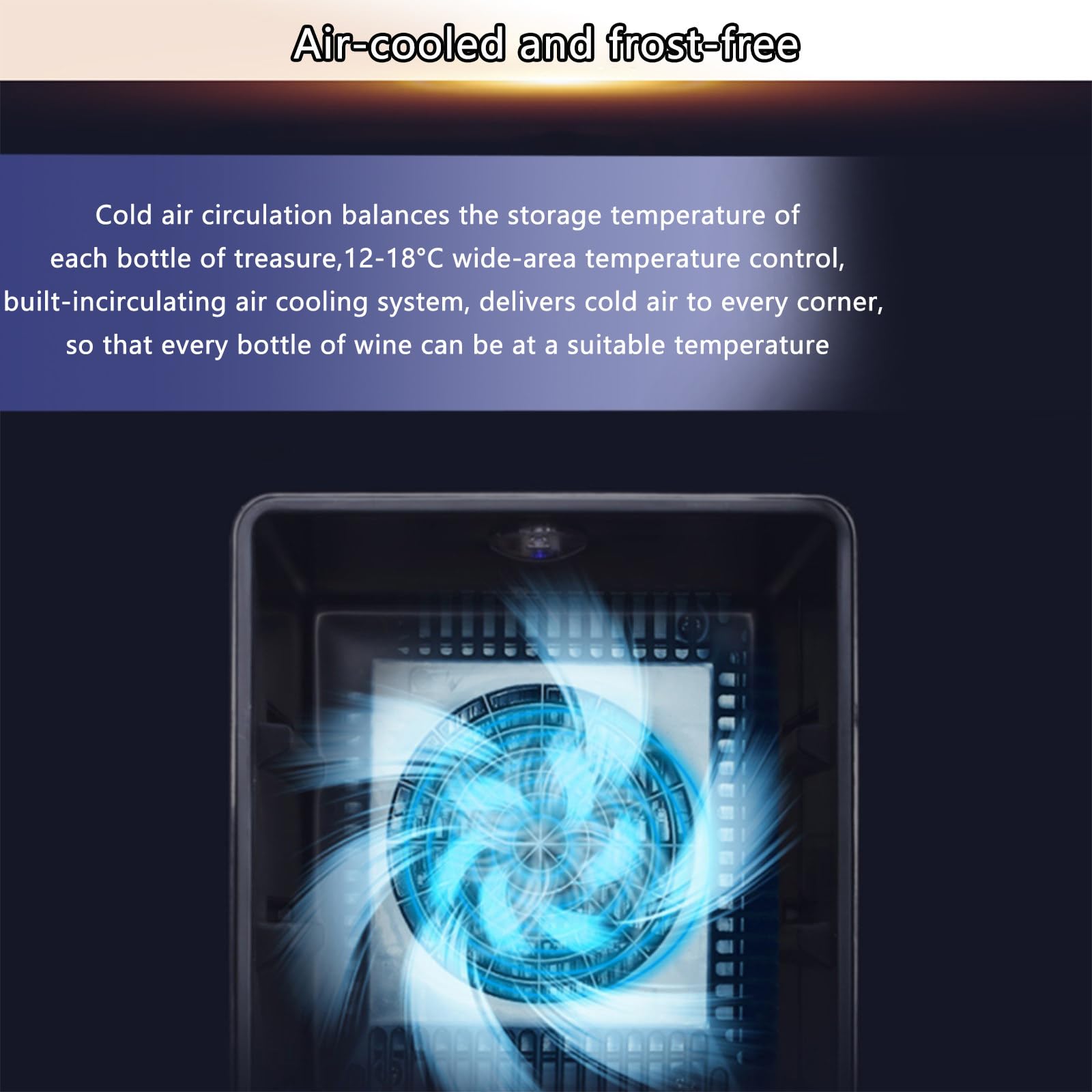 Kindevieft Wine Refrigerator - Wine Refrigerator, Full Glass Design Door With Touch Panel, Low Noise 16bottle on Fridge.com - View 6