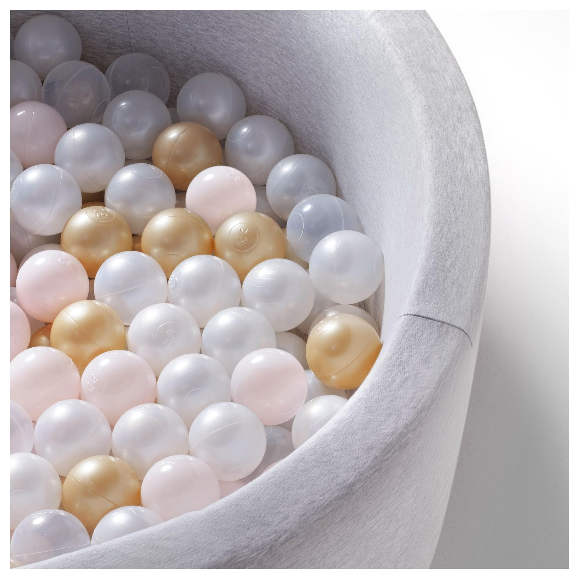 MISIOO Palline da bagno per palloni – Palline da bagno – Palline Ø 6 cm – Palline di plastica realizzate in 100% LDPE – un colore