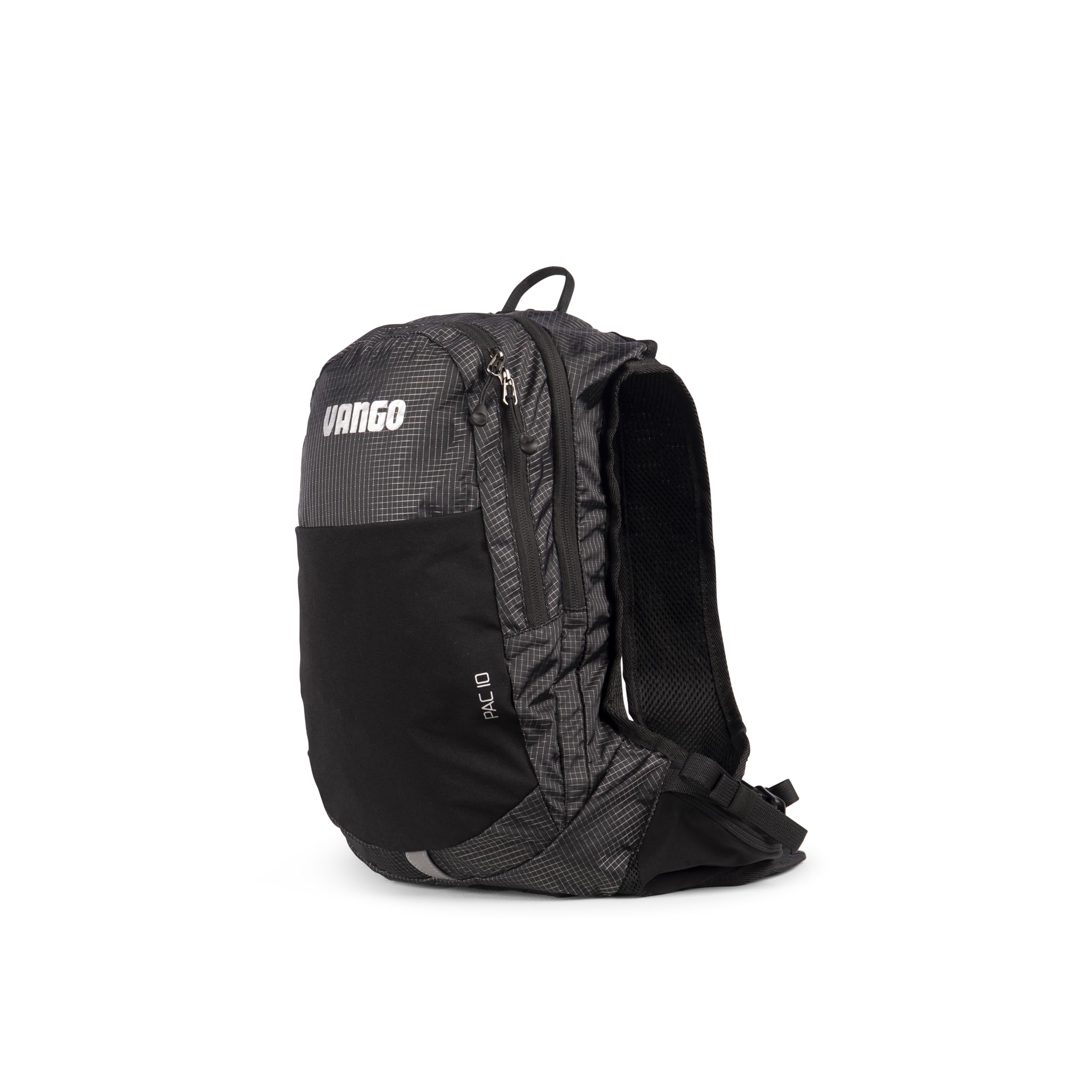 Vango Trail Pac 10L Packable Backpack – Lightweight Camping & Hiking Rucksack, Foldable Travel Daypack, Hydration Compatible, Ripstop Nylon, Adjustable Hip Belt (Black)