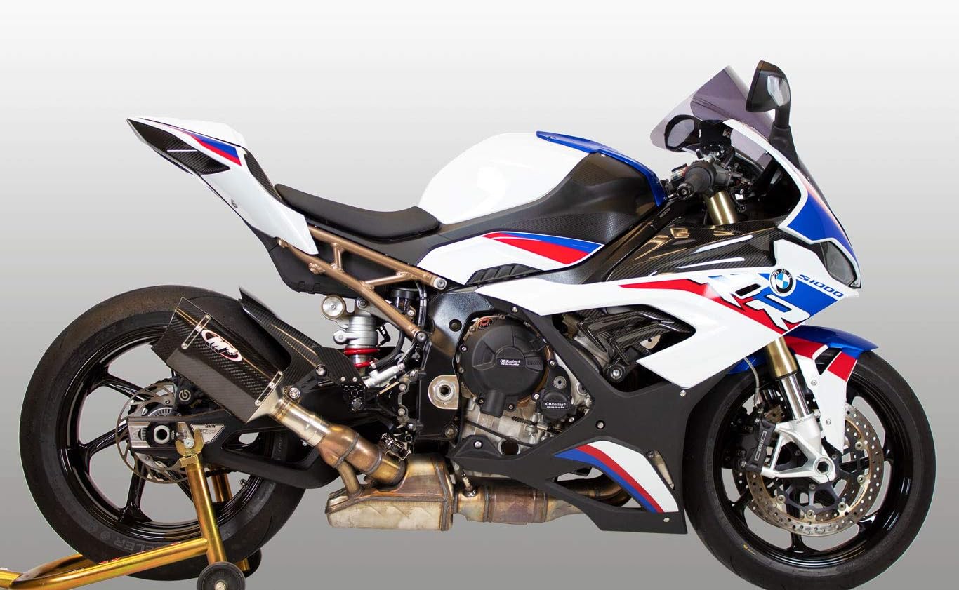 M4 Performance Exhaust Slip-On with Carbon Fiber Tech1 Canister compatible with 2020 BMW S1000RR BM9134