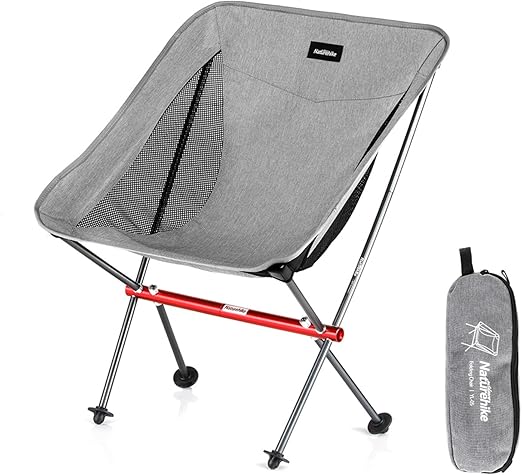 Naturehike Camping Chair, Foldable Chair with Storage Bag, Outdoor Portable Chair