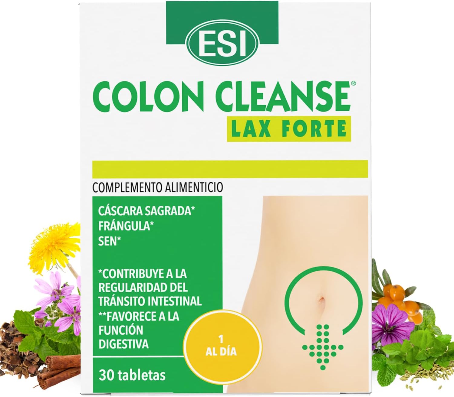 Colon Cleanse Lax Forte 30 Tabletas - Alteraciones intestinales severas