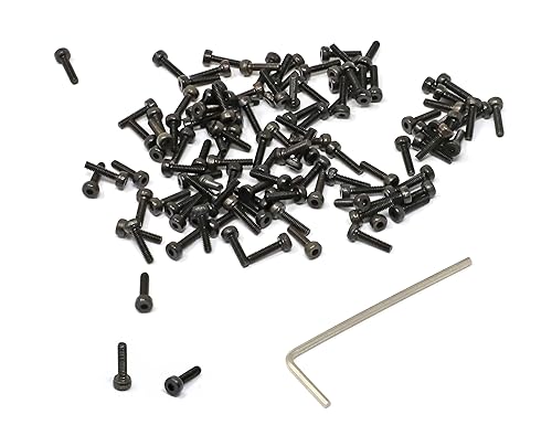 Miniatura 373 de iexcell 720 piezas de acero de aleación M4 x 6/8/10/12/16/20/25/30/35/40/45/50 de grado 12.9, tornillos de cabeza hexagonal, tornillos, arandelas