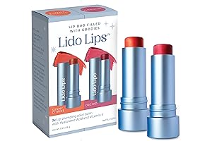 Lido E Tinted Lip Balm Bundle: Sheer, Buildable Lip Color with Anti-Aging Power