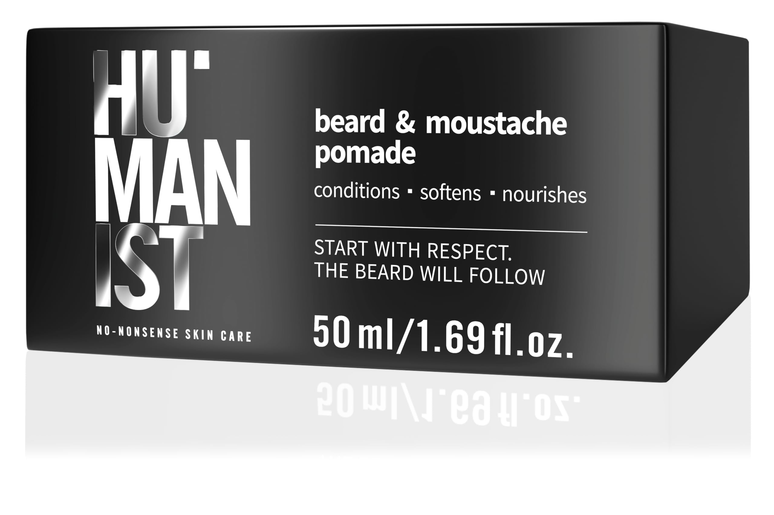 Humanist - Defining Beard & Mustache Pomade – Conditions – Softens – Nourishes – Natural Ingredients – Vegan – 50 ml