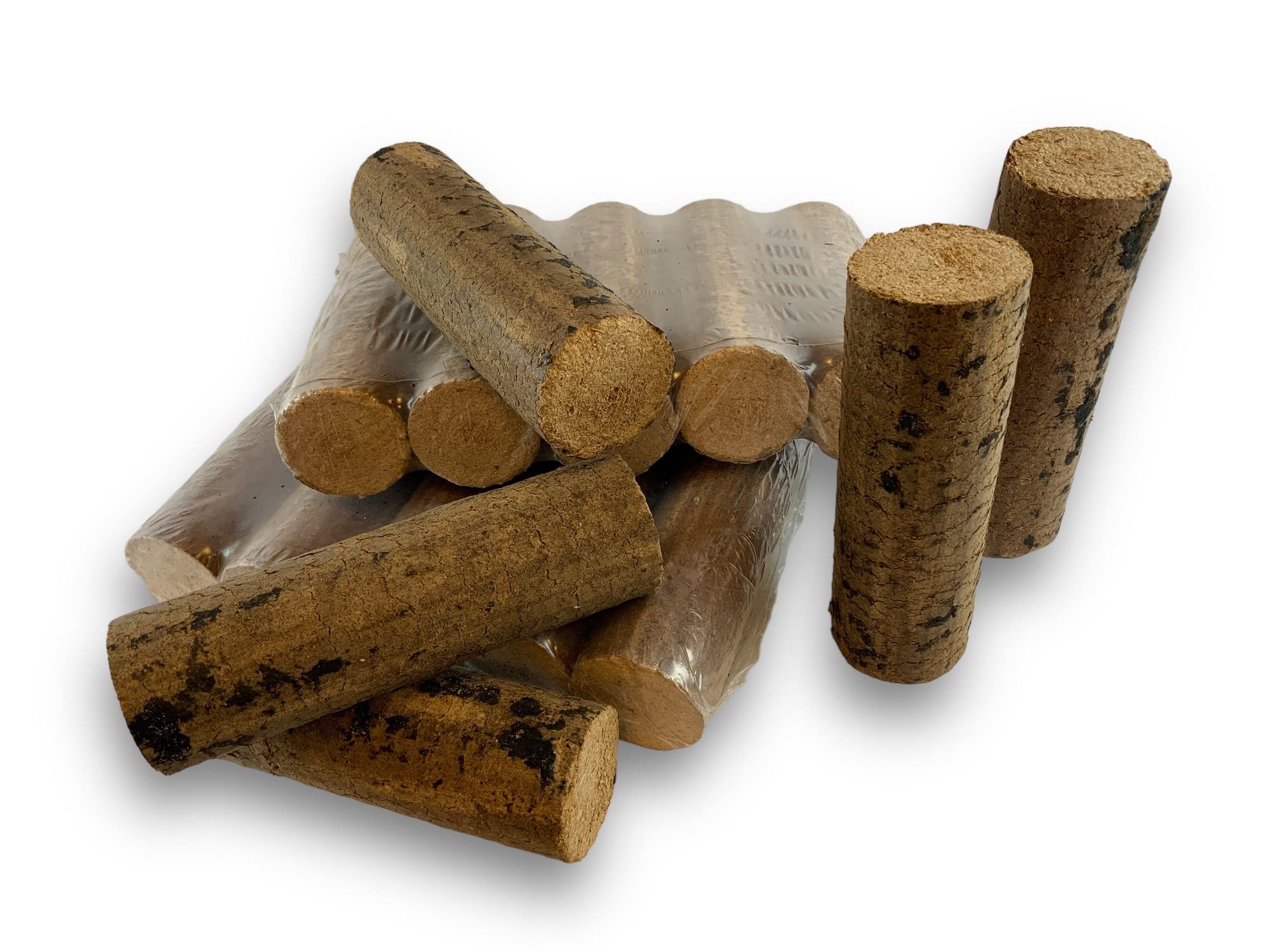 Kibros 15 bûches Bois compressé hêtre 100% Naturel 18 MJ/kg 3X performant | 15 bûches hêtre 100% naturel, 18 MJ/kg, 3× plus performant, écologique, poêles inserts cheminées barbecues.