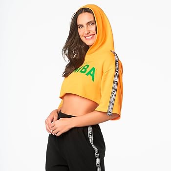 【ZUMBA 】フード付きクロップド丈半袖フーディ ZUMBA 】フード付きクロップド丈半袖フーディ Amazon.co.jp