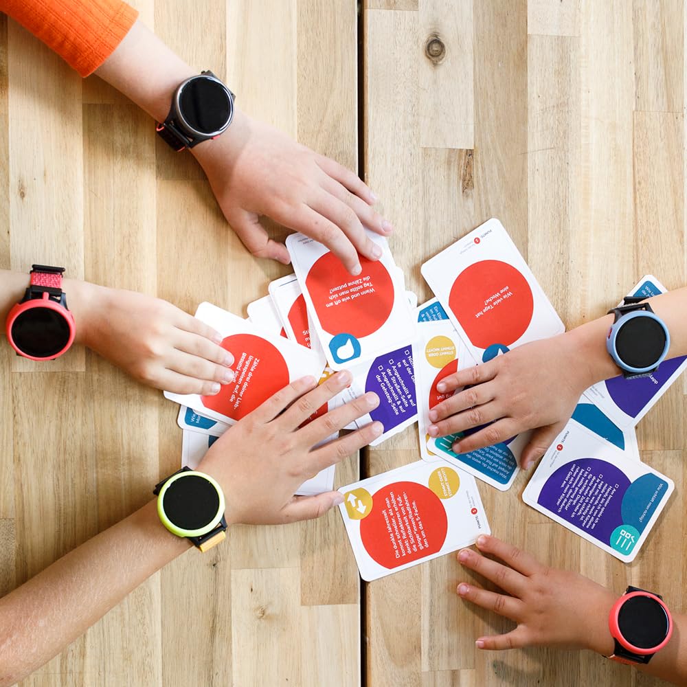 ANIO 6 Kinder-Smartwatch - mit GPS Tracker & SIM, Anrufe, Nachrichten, SOS, Schulmodus, Schrittzähler - ohne SIM-Karte, blau