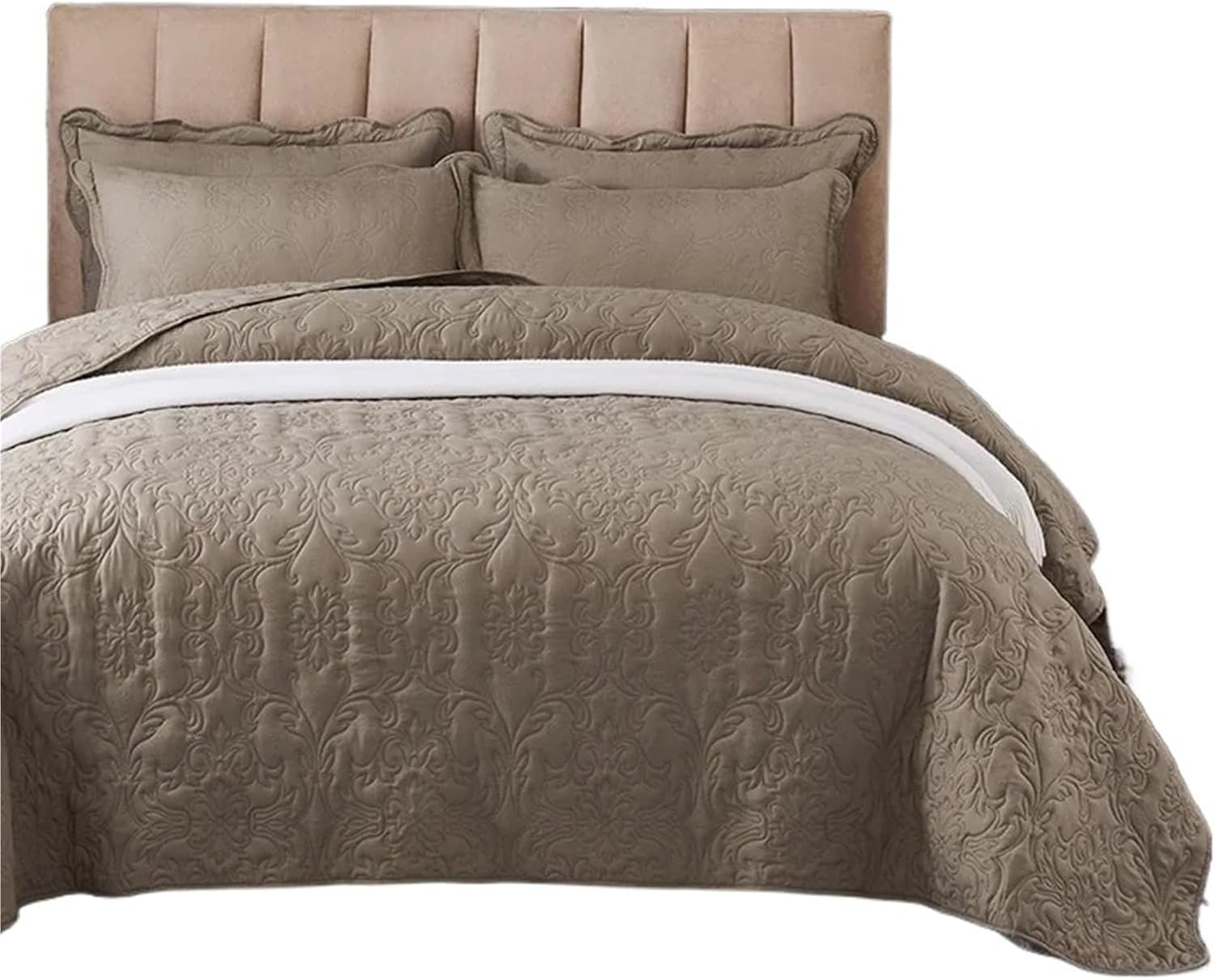 Bedspread Quilted Bed Cover 220x240cm Coverlet King Size(Color 1,1pc 240x250cm)