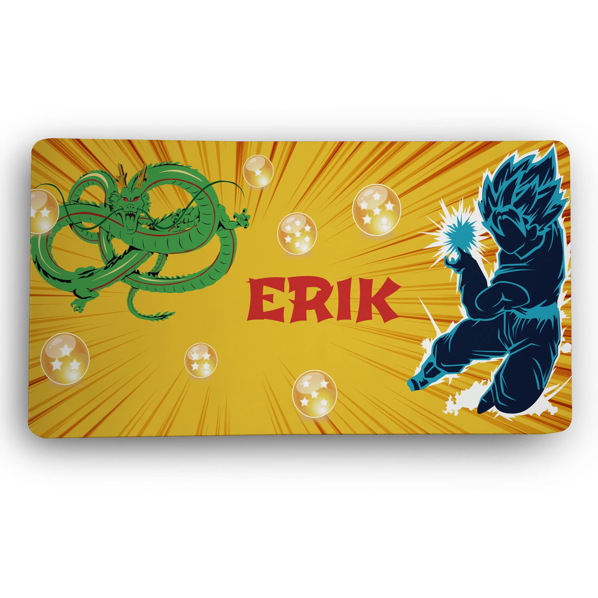 LolaPix Alfombrilla Ratón Dragon Ball. Alfombrilla Personalizada. Protector Mesa de Escritorio XXL. 800 * 400 * 2mm. Base de Goma Antideslizante. Mouse Pad Gaming. Dragon Ball