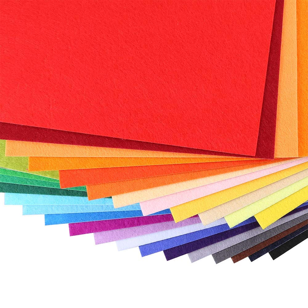 10 Stück Selbstklebender Filz A4 – Rot, 21x30 Cm, Für DIY & Bastelprojekte