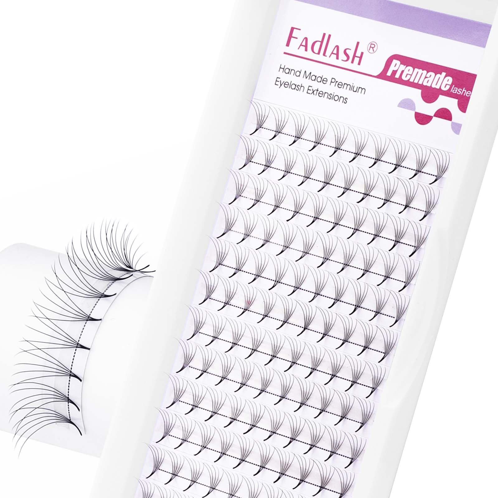 Volumen Ruso 10D 0.07mm C Curl 15mm Prefabricados Extensiones de Pestañas Volume Lashes Extension Ruso Pestañas — view 61