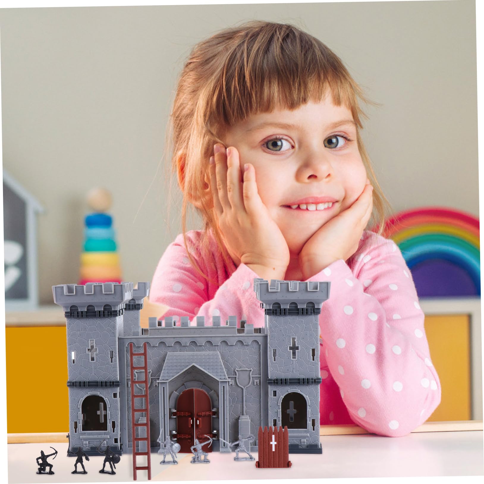 Modelo de Soldados del Castillo DIY 1 Juego Plástico