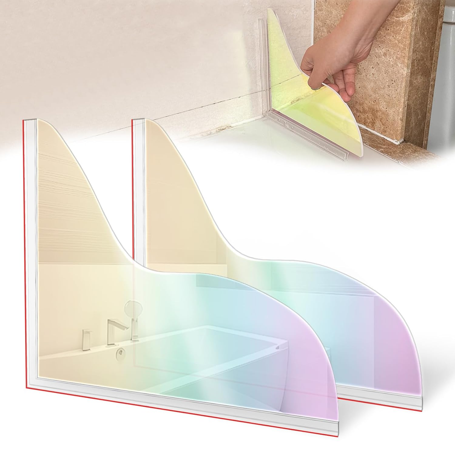 Honitra 2 Pcs Colored Shower Splash Guard Amazon.in Beauty