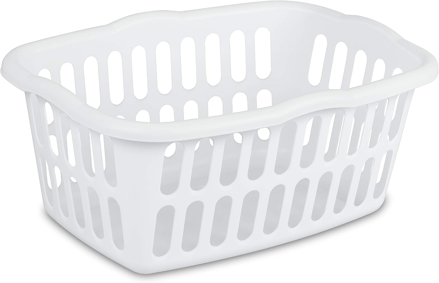 Sterilite Rectangle Laundry Basket, White