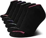 Reebok Womens Athletic Socks - Performance Cushioned Low Cut Socks (6 Pack)