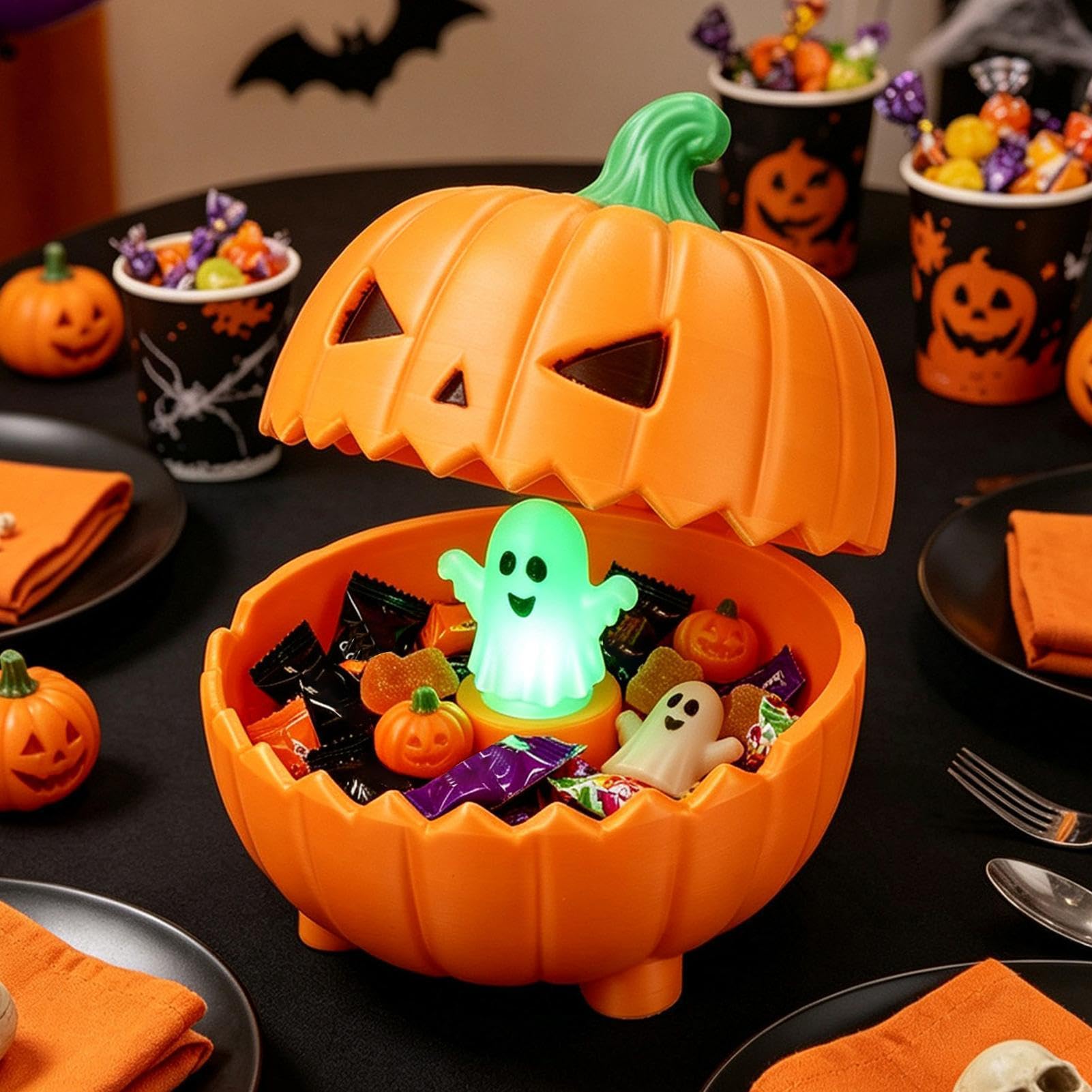 Scatola di caramelle a forma di di Halloween Built-in Ghost