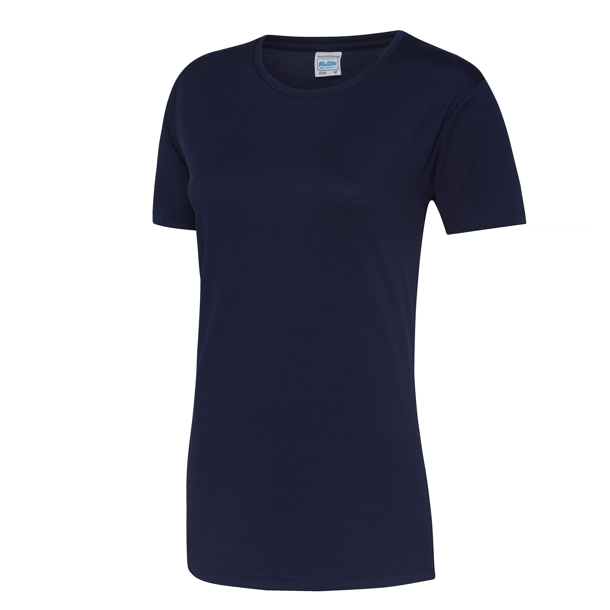 Just Cool Women's Oxford Navy / Sports Plain T-Shirt (L) (Oxford Navy)