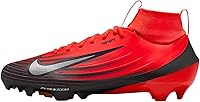 Nike Vapor Pro 1 Men's Football Cleats - Rubber Sole, Leather-Synthetic Upper, True to Size (White/Navy/Silver/Black)