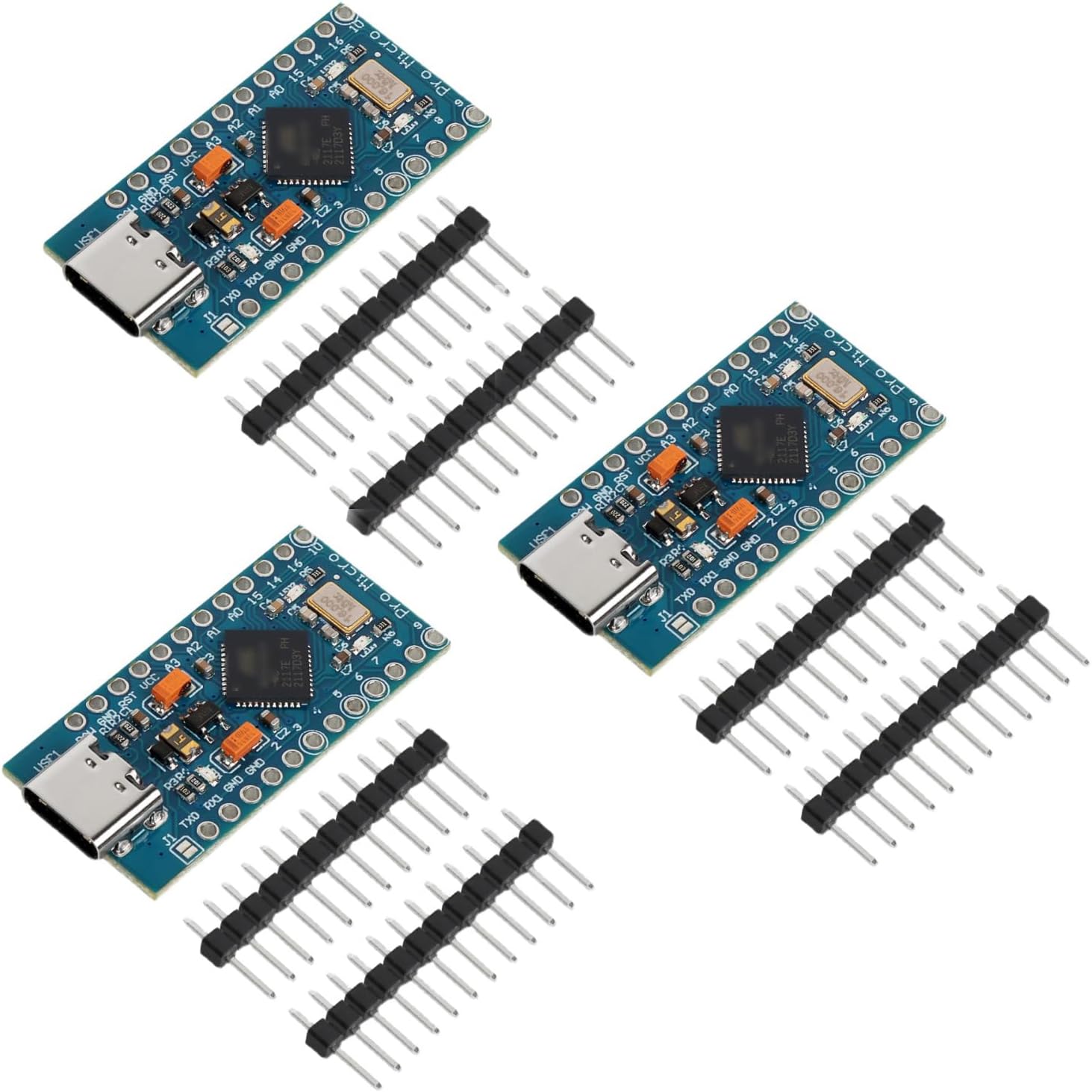 Hailege 3 шт. Pro Micro 5V/16MHz USB C Type-C с разъемами