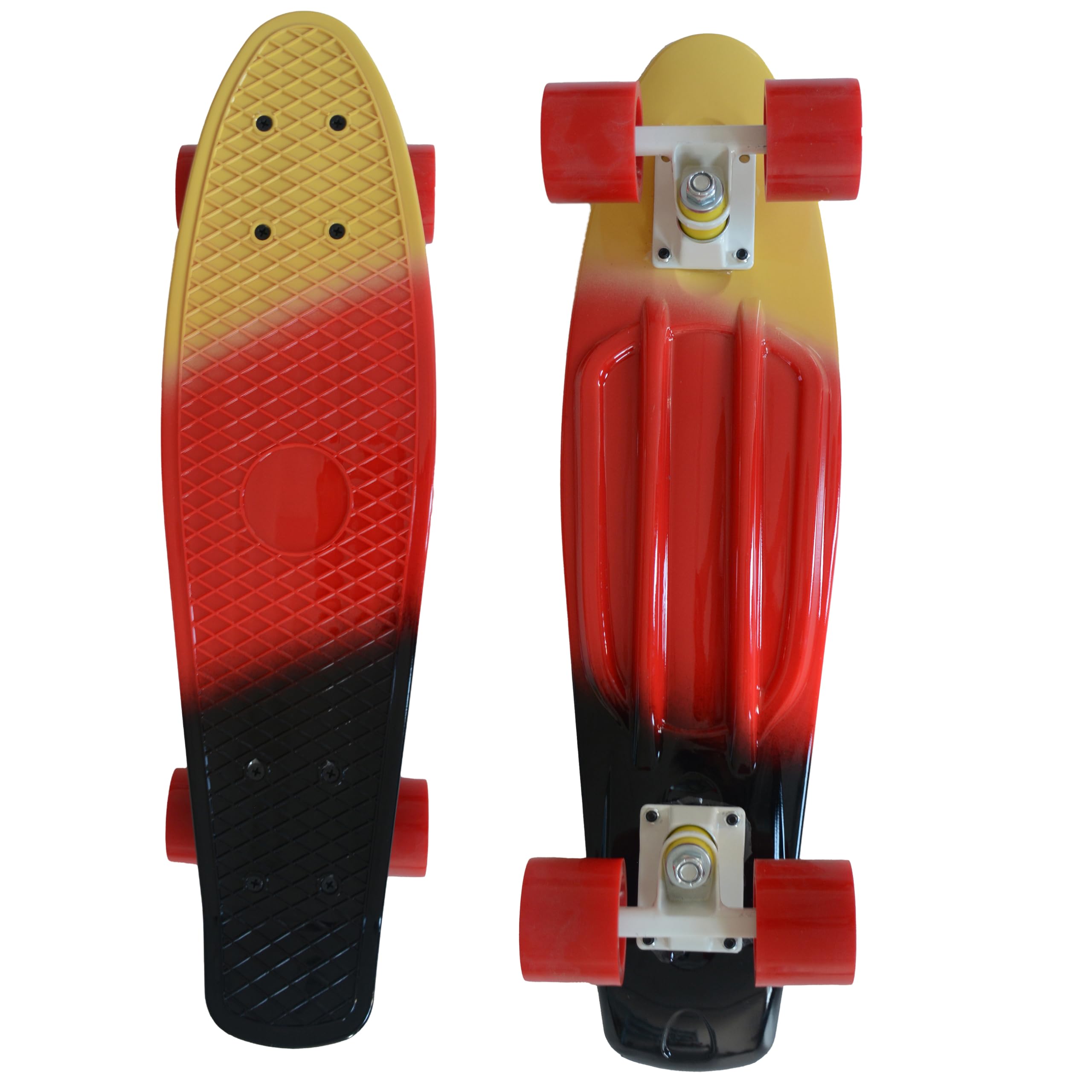 MUWO Cruiser Penny Board Mini skateboard de style rétro avec roues en polyuréthane, 55 cm de long pour débutants et professionnels