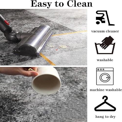 Miniatura 7 de Alfombras clásicas de mármol azul real, alfombra de lujo con tinta salpicada dorada para sala de estar, suave, lavable, resistente a la estilo-02