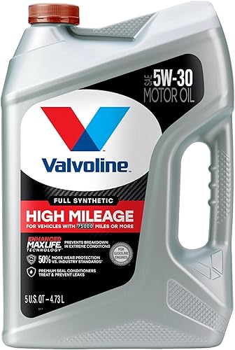 Miniatura 2 de Valvoline - Aceite de motor sintético completo de alto millaje con tecnología MaxLife SAE 5W-30 de 5 cuartos de galón, caja de 3