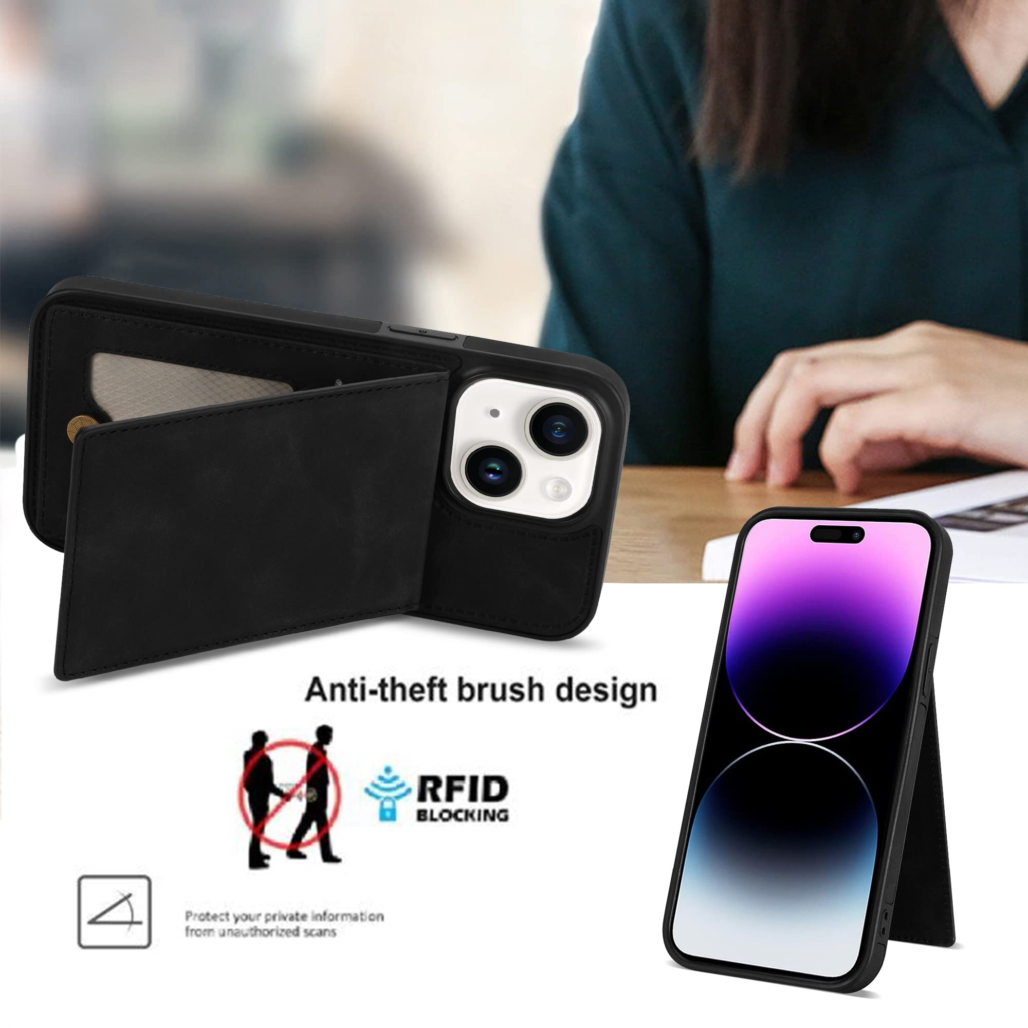 Asuwish Phone Case For IPhone 15 Plus 6.7 Inch Wallet Cover With Screen - View #11