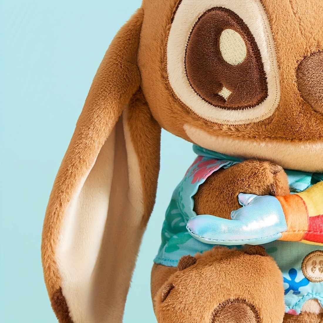 MINISO Disney Stitch Series Brown Sitting Stitch,Soft Brown Tone Relaxing Sitting Position, Suitable for Bedroom Decoration and Cuddling
