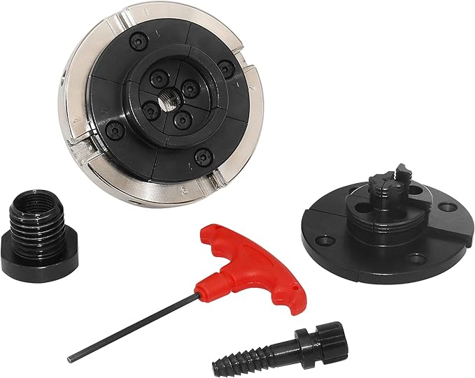 Wood Lathe Chuck 4 Jaw Chuck 4inch lathe chucks for woodturning 1inch x 8TPI Thread Lathe