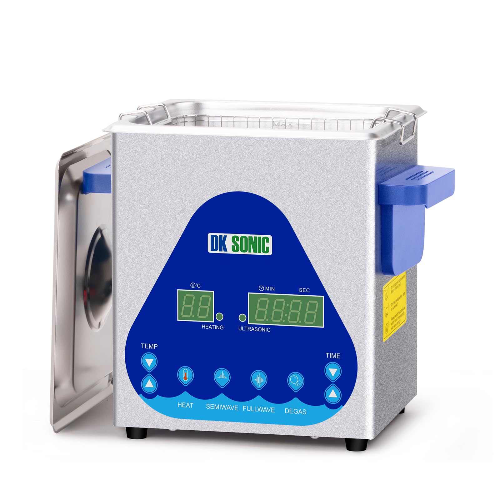 DK SONIC Ultrasonic Cleaner,2L Professional Sonic Cleaner with Cleaning Basket.Digital Control Ultrasonic Parts Cleaner for Cleaning Carburetor Parts,Eyeglasses,Watchband,Coins.(110V,0.53Gal)