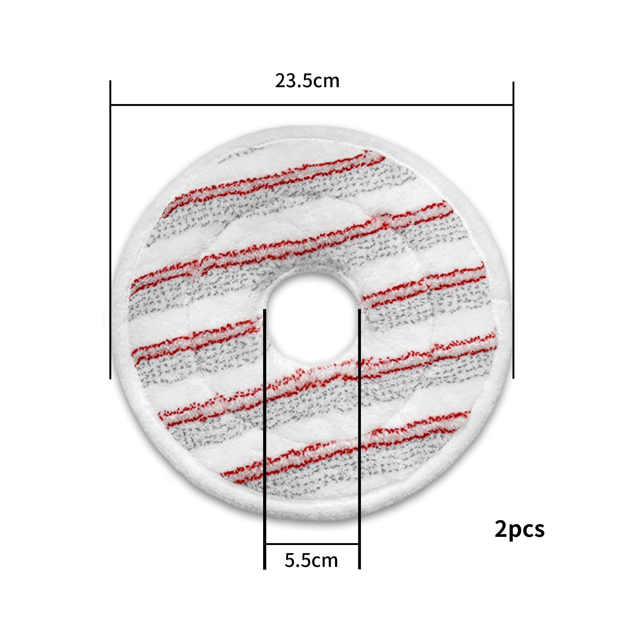 2 Pièces Recharge de Serpillere en Microfibres pour Vileda Spin and Clean Mop, ête de Serpillière de Remplacement Lavables et Réutilisables pour Nettoyer les Sols Serpillere pour Vileda