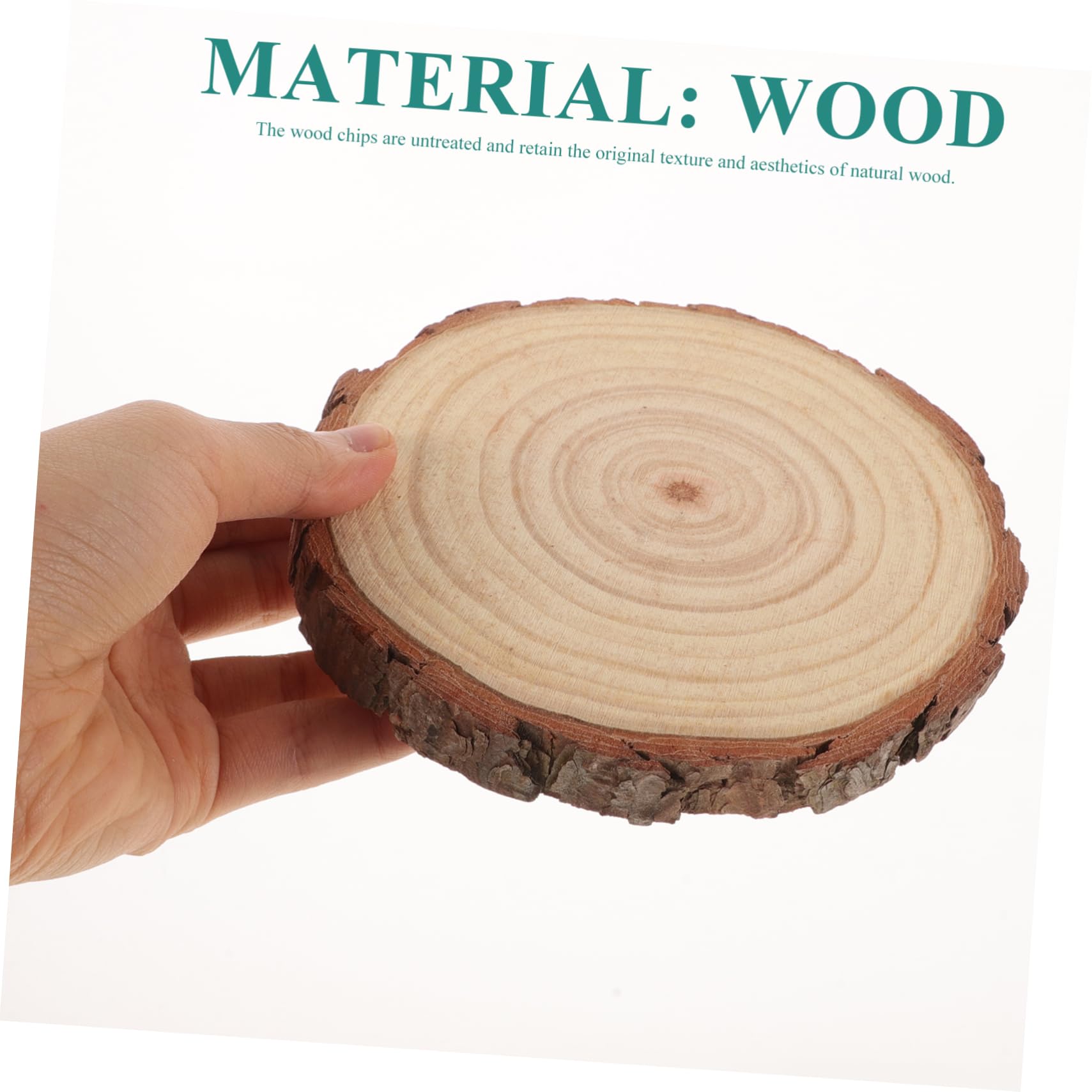 NUOBESTY 16stücke Unbehandelte Holzscheiben Für -projekte Natürliche Holzkreise Für Hochzeiten Bastelarbeiten Tischdekoration Und Kreative Kunsthandwerke