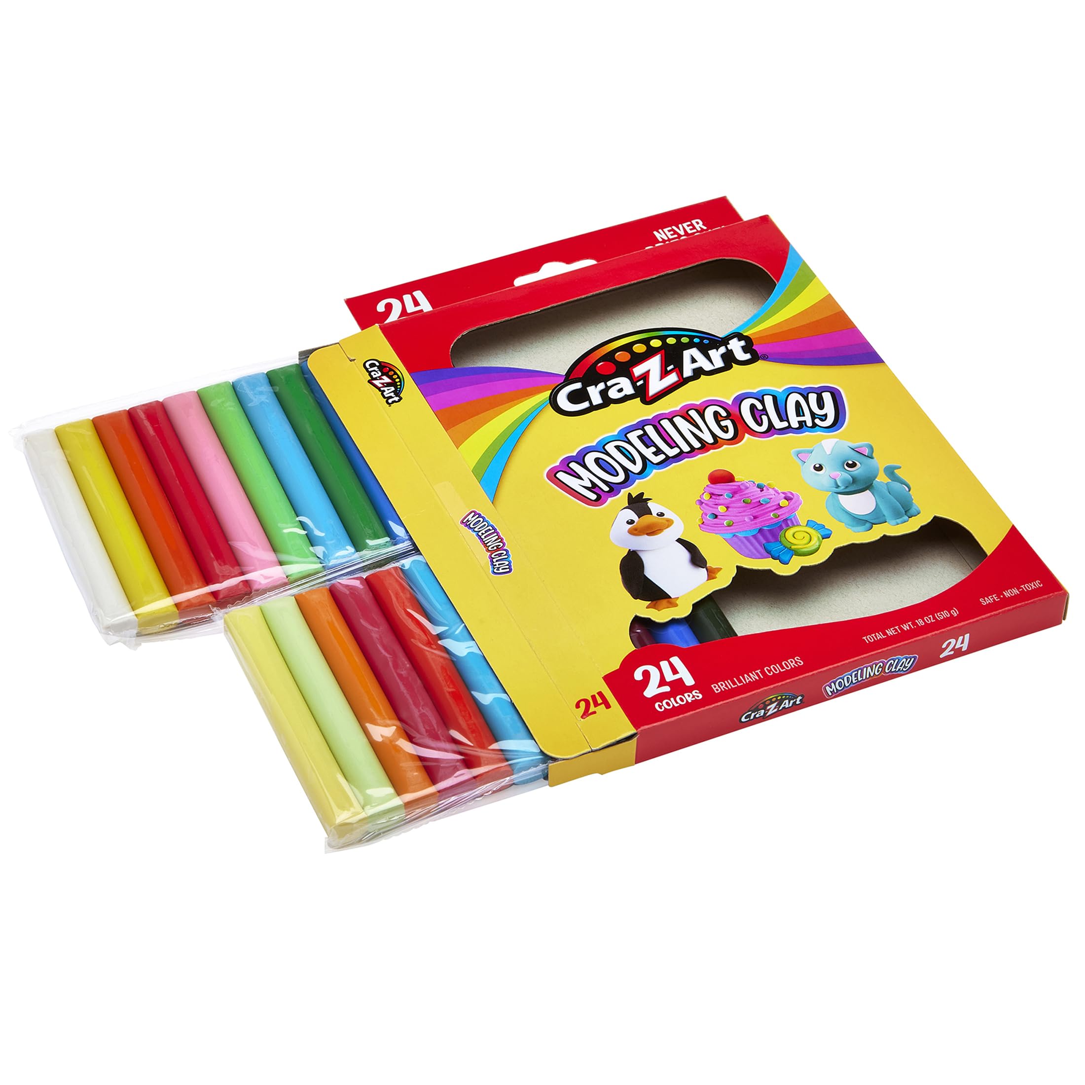 Amazon.com: CRA-Z-Art Modeling Clay, 17.5 oz, 24 Count (10901
