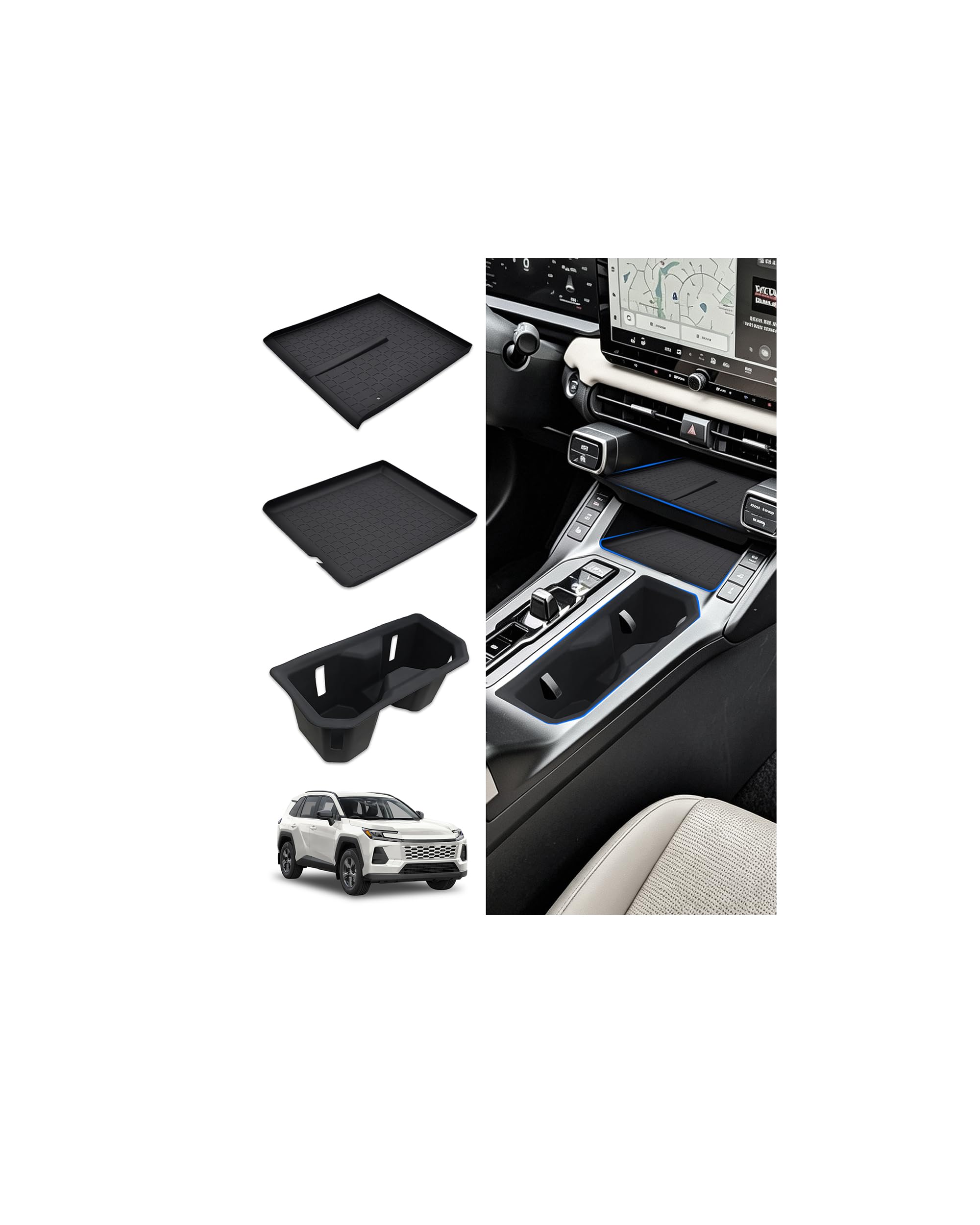 3PCS for 2026 Toyota RAV4 Accessories (LE/SE/XLE/Woodland/XSE)