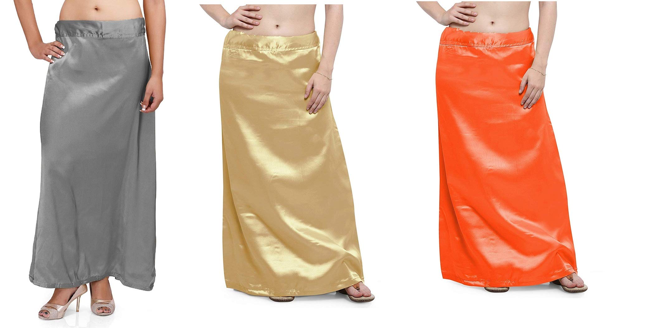 Guddan Multicolor Satin Petticoat (Free Size)