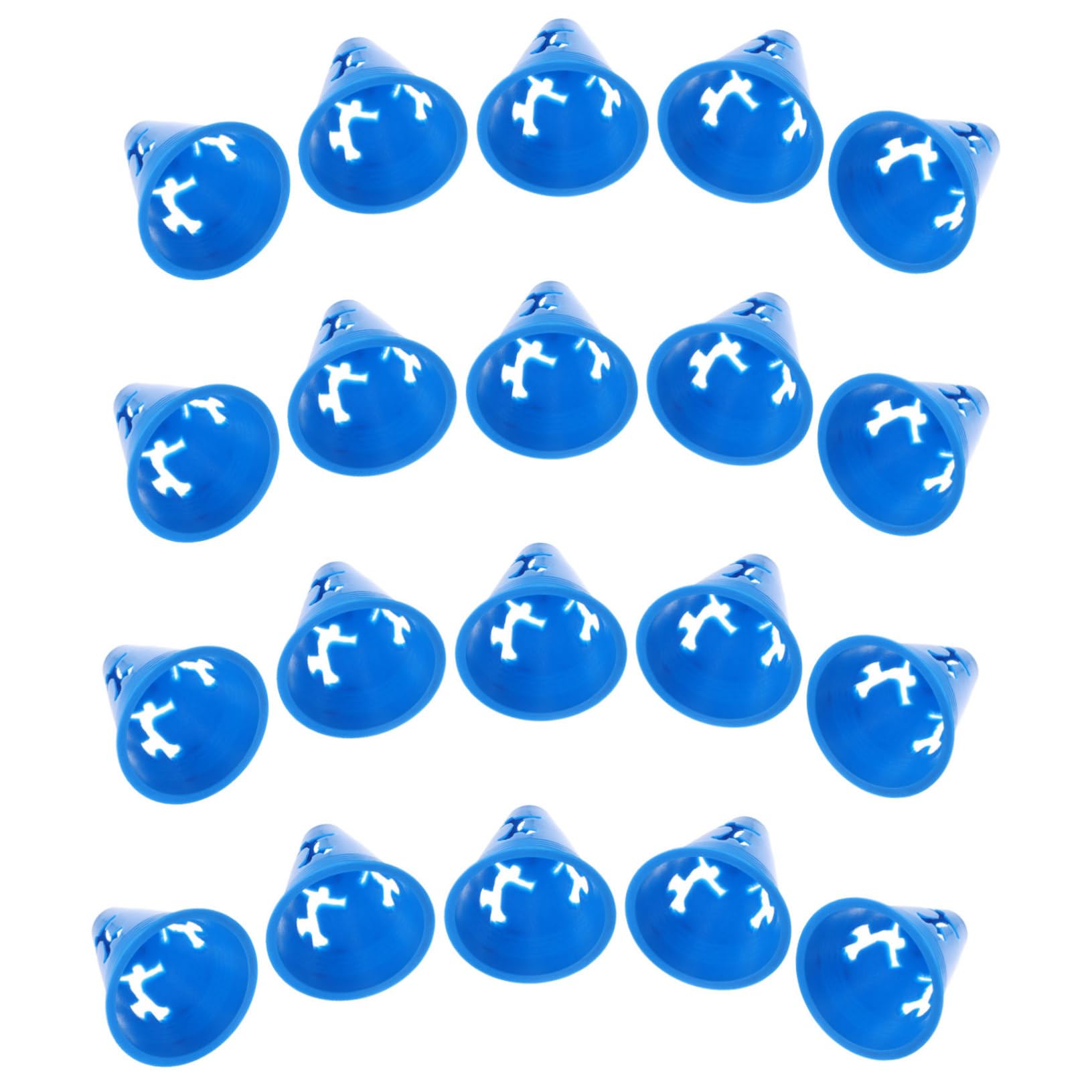 GALPADA 20pcs Mini Cones Soccer Training Cones for Road Numbers Agility Maker for Outdoor Skating Practice