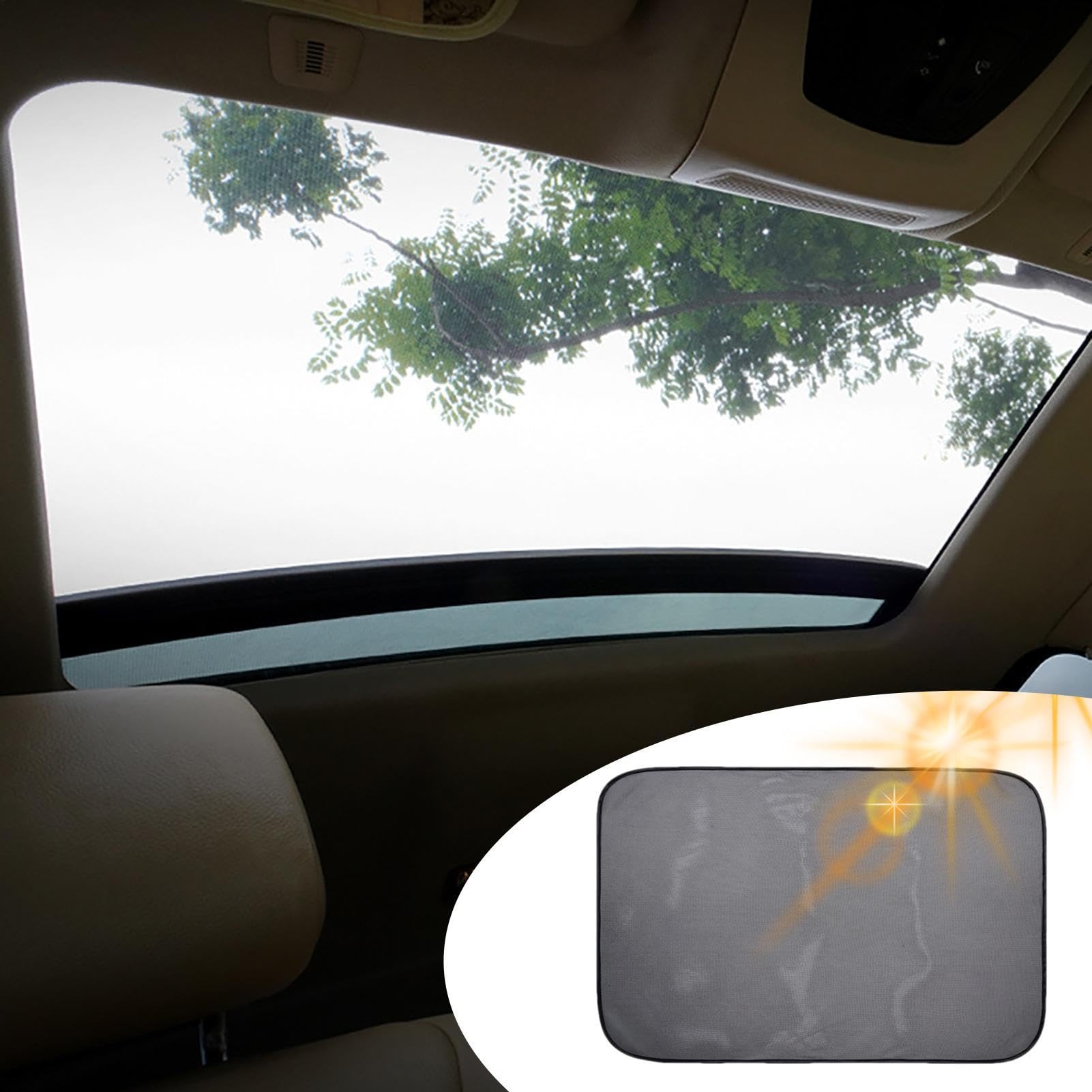 Magnetischer Auto Schiebedach Sonnenschutz - 105x70cm Oberlicht Abdeckung Netz, atmungsaktive Dachabdeckung | UV Schutz Sonnenblende für SUV Auto Dach Fenster Schiebedach Schutzabdeckung, magnetische