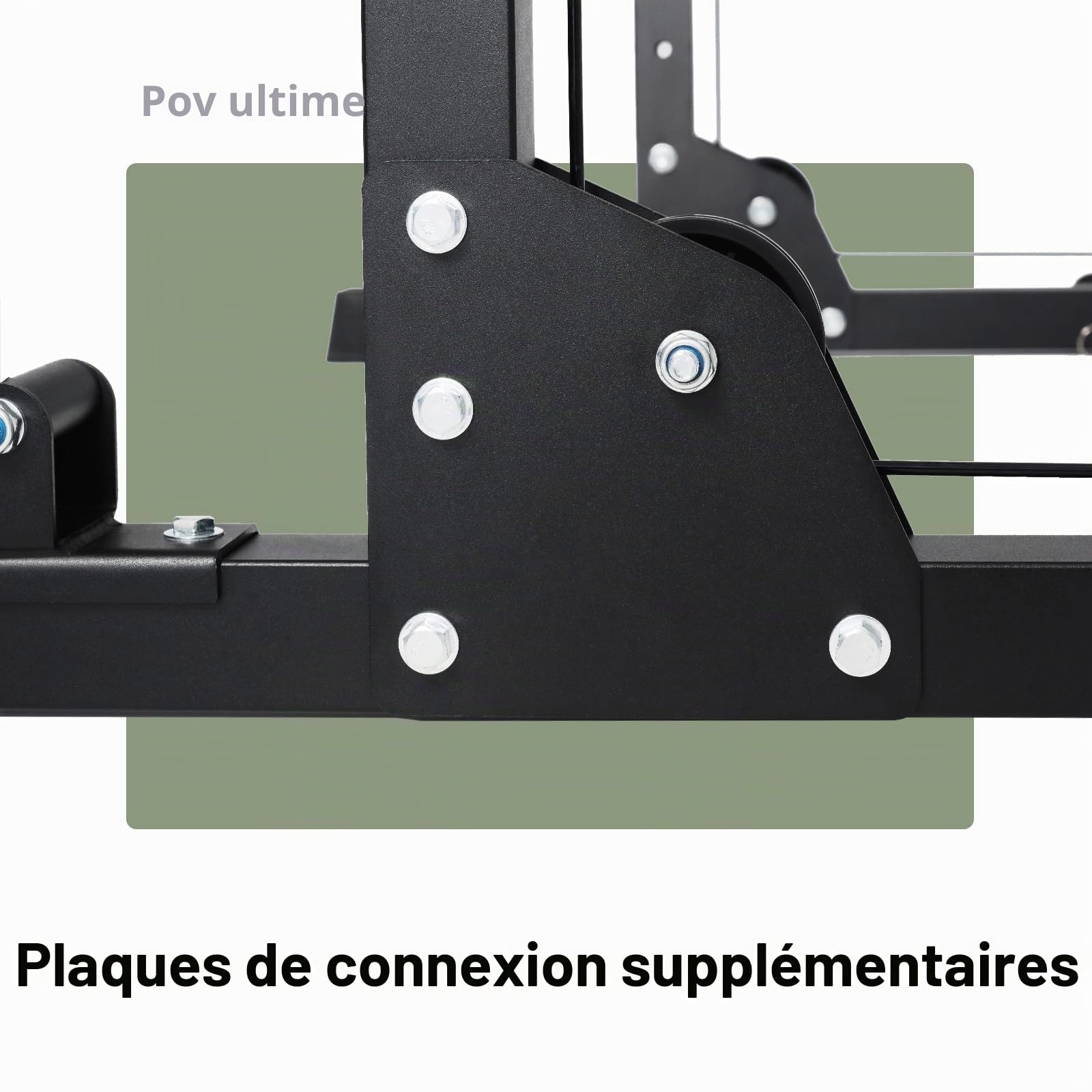MAJOR FITNESS Drone1 Power Cage – Support d'alimentation multifonction pour salle de sport à domicile, support de squat, système de croisement de câbles, pour entraînement de force, construction en