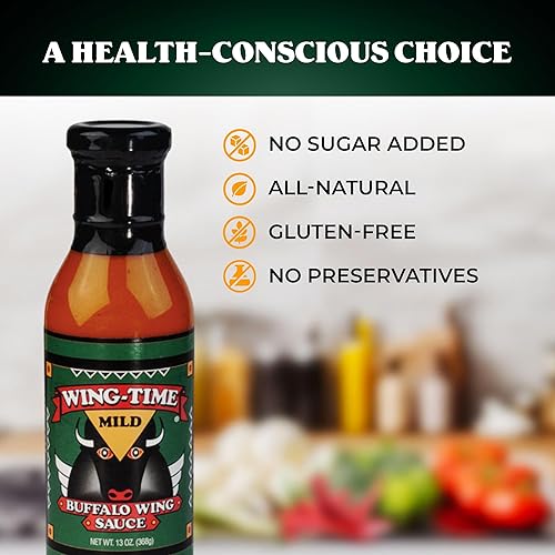 Miniatura 5 de Wing Time - Salsa de ala de búfalo suave, 12.75 onzas.