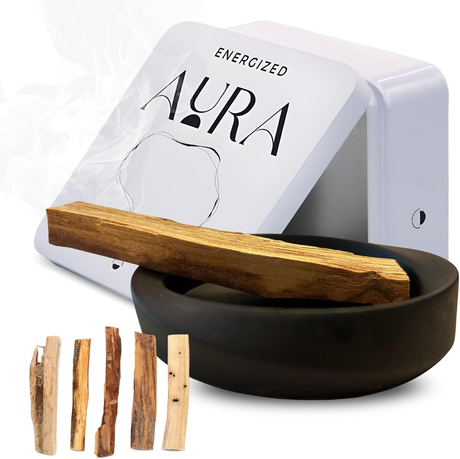5 Palo Santo Sticks - Palo Santo Holder - Palo Santo Burner - PaloSanto Sticks with Holder - Palosanto Stick - Meditation Accessories