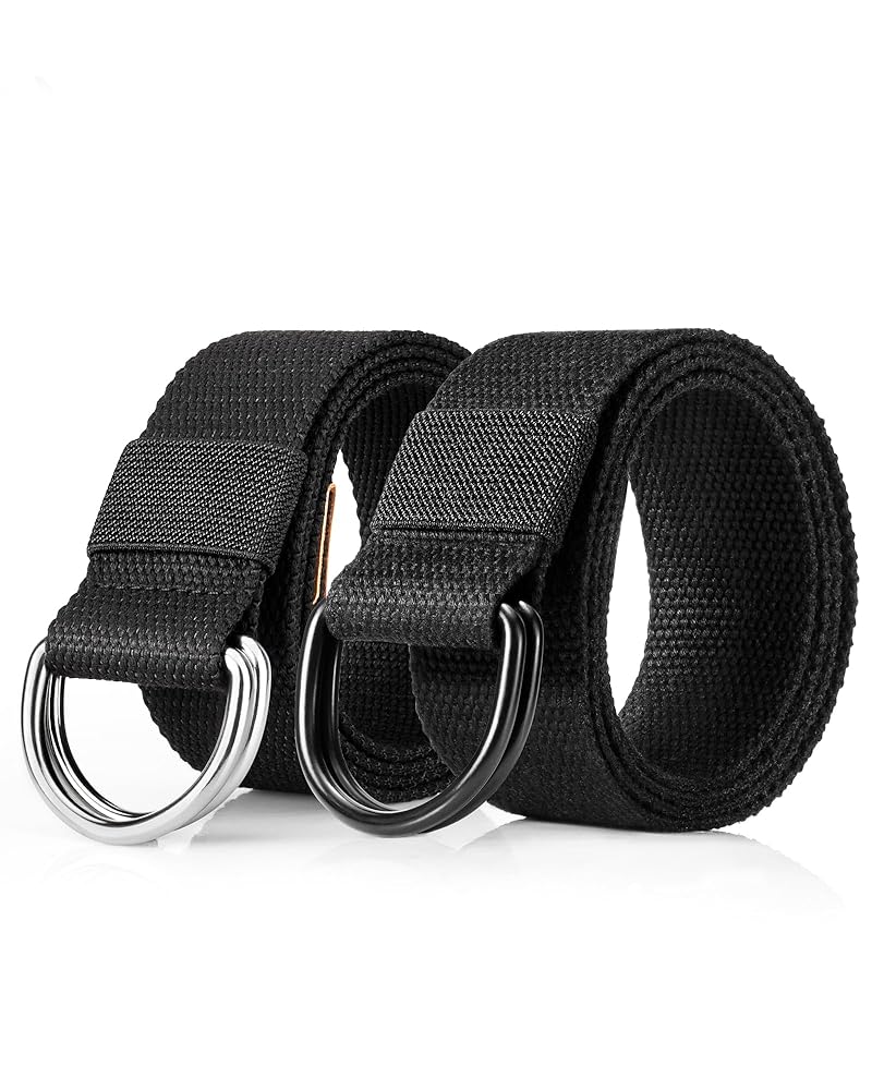 小物 W double nylon belt ovy kaja deci XZQTIVE Double Grommet Canvas Belt Double Hole Cloth Nylon