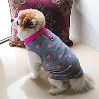 Vista 6 de Suéter para perro, suave chaleco de felpa con anillo para correa, chaqueta de invierno para perros pequeños, cachorros, gatos, Chihuahua, Yorkshire