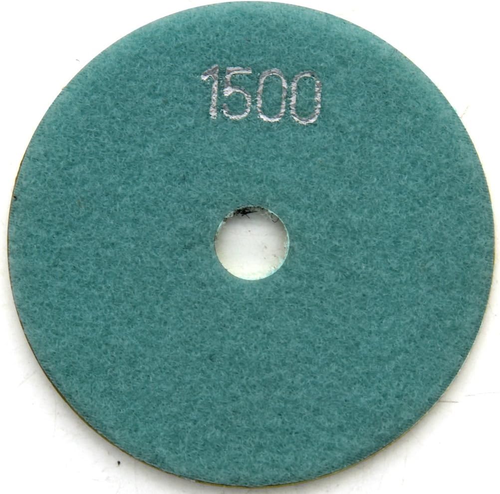 Easy Light Wet Diamond Polishing Pad 3 Inch 10 PCS Grinding Buff for Stone Granite Marble Grit 1500
