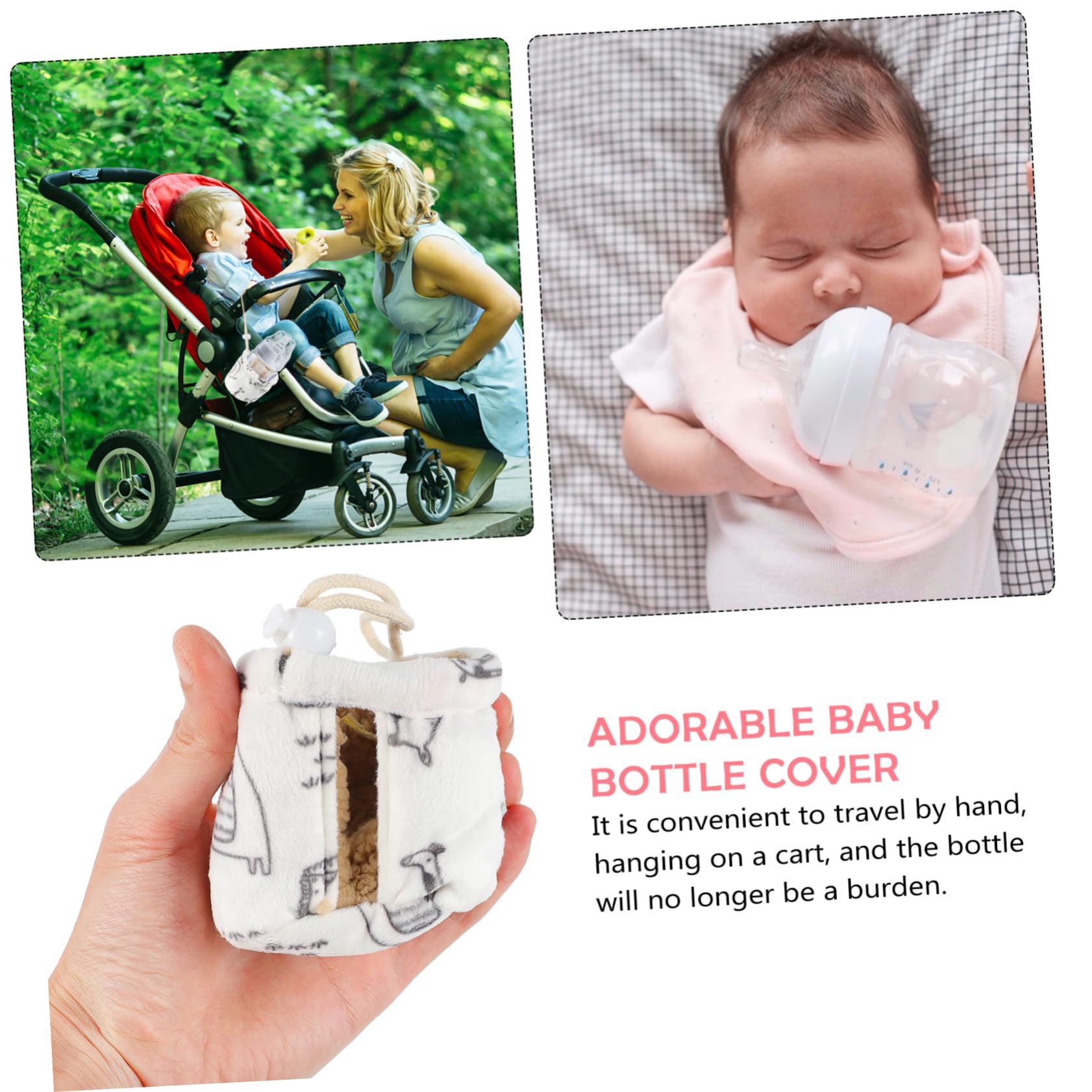 VICASKY 5piezas Funda Térmica para Biberones De Ventana Aislante y Resistente Protección para Bebés Cubierta Adorable y Duradera