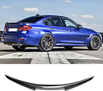 Rear Trunk Spoiler Wing Compatible with 2012-2018 BMW F30 3 Series Sedan & 2014-2019 F80 M3 Sedan M4 Style Trunk Spoiler Wing Carbon Fiber Stlye for 320i 325i 328i 330i 335i 340i…
