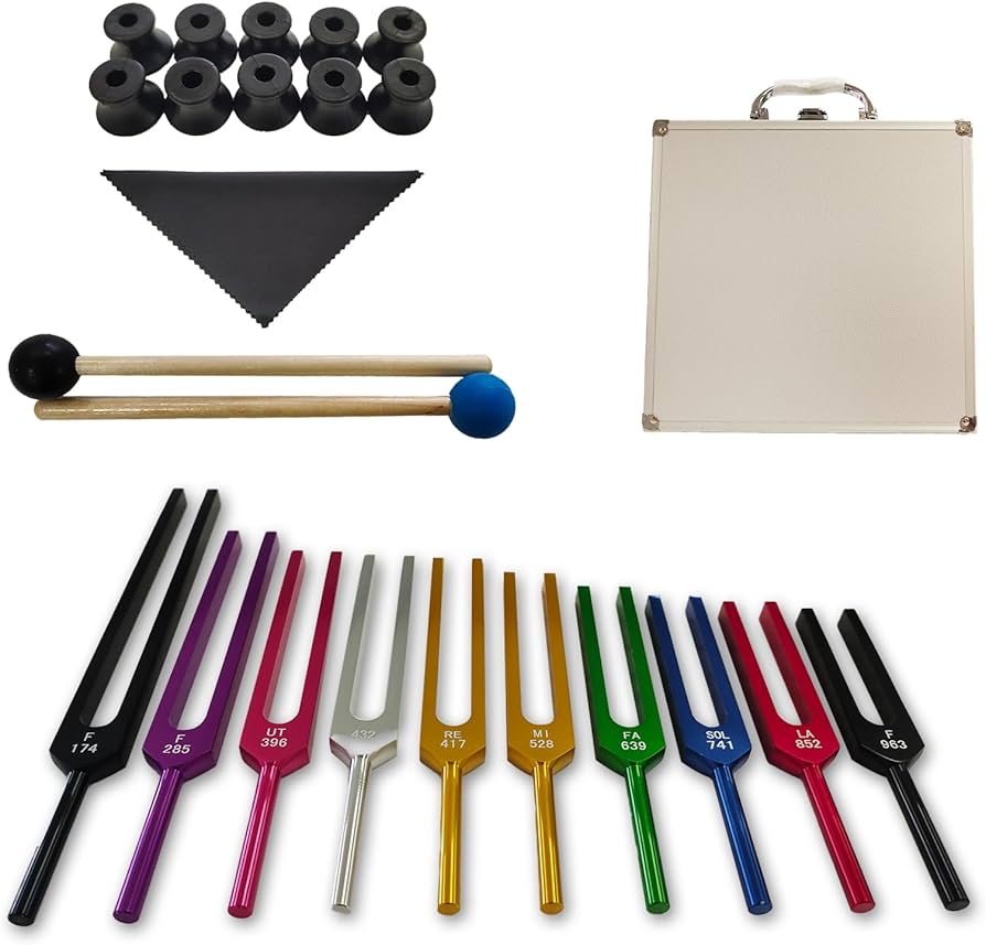 Amazon | MIMIRACLE Solfeggio チューニングフォークセット - 10