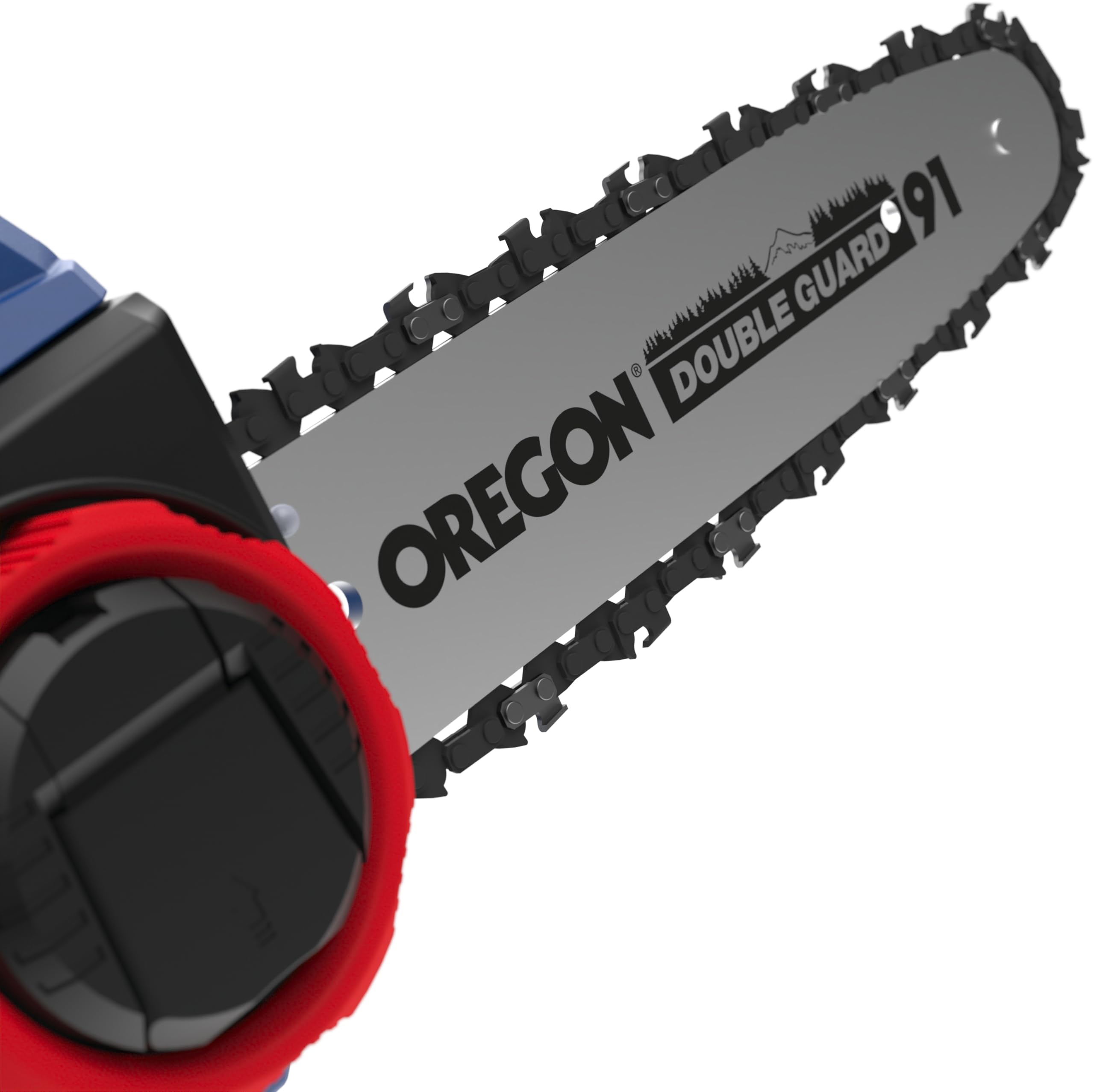 Güde Motosierra con batería KS 18-0 (18 V, 21000 1/min, longitud de corte 240 mm, sistema de sujeción rápida de cadena, lubricación automática de cadena, peso 2,6 kg, incluye espada y cadena Oregon,